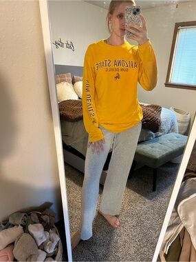 NCAA Arizona State Sun Devils Long Sleeve Tee - Gold